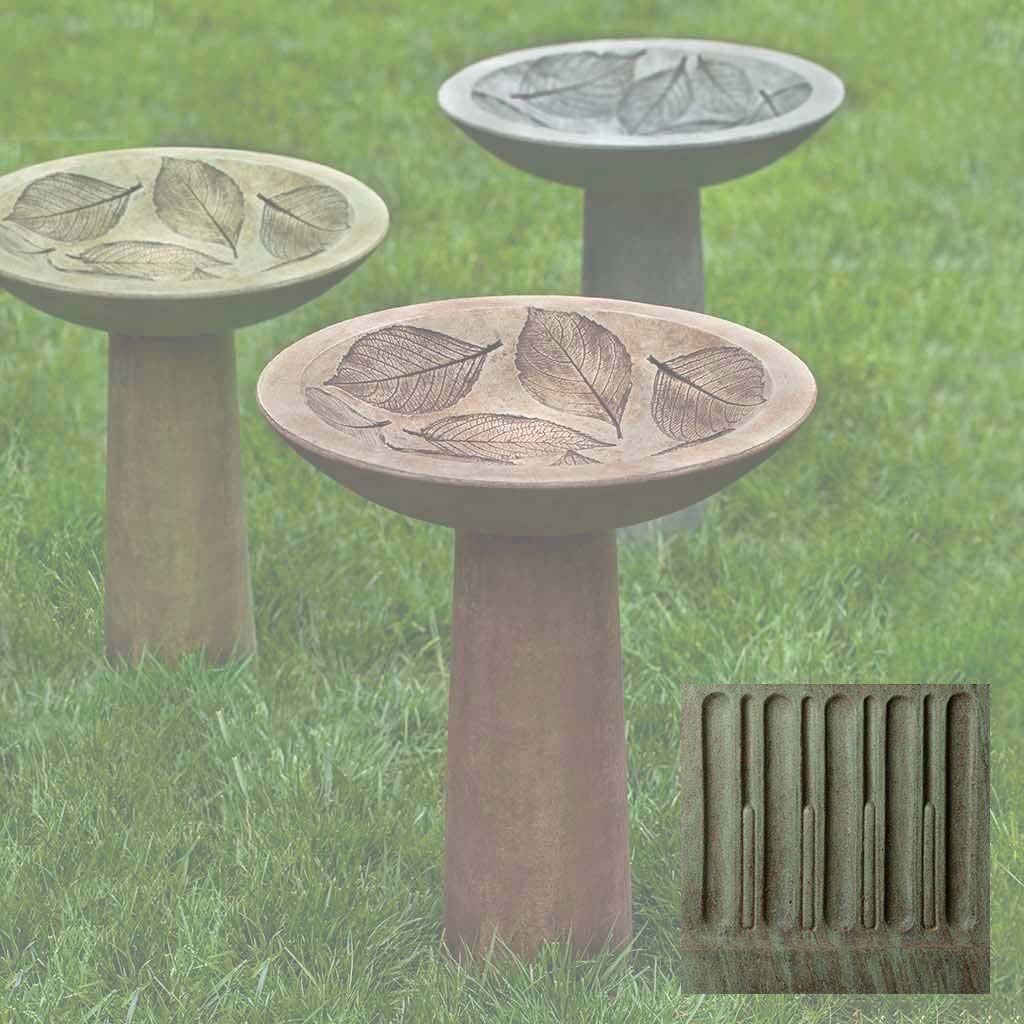 Hydrangea Leaf Birdbath - Image 4