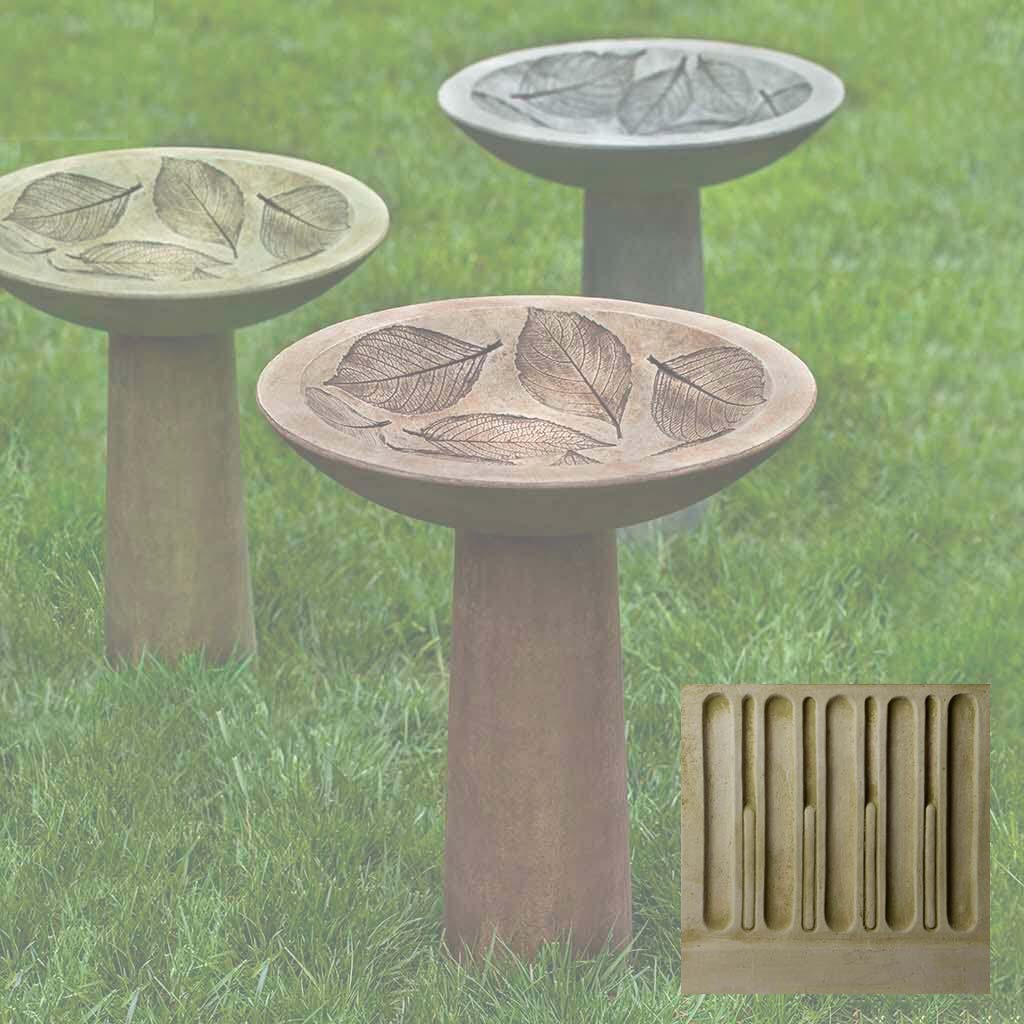 Hydrangea Leaf Birdbath - Image 5