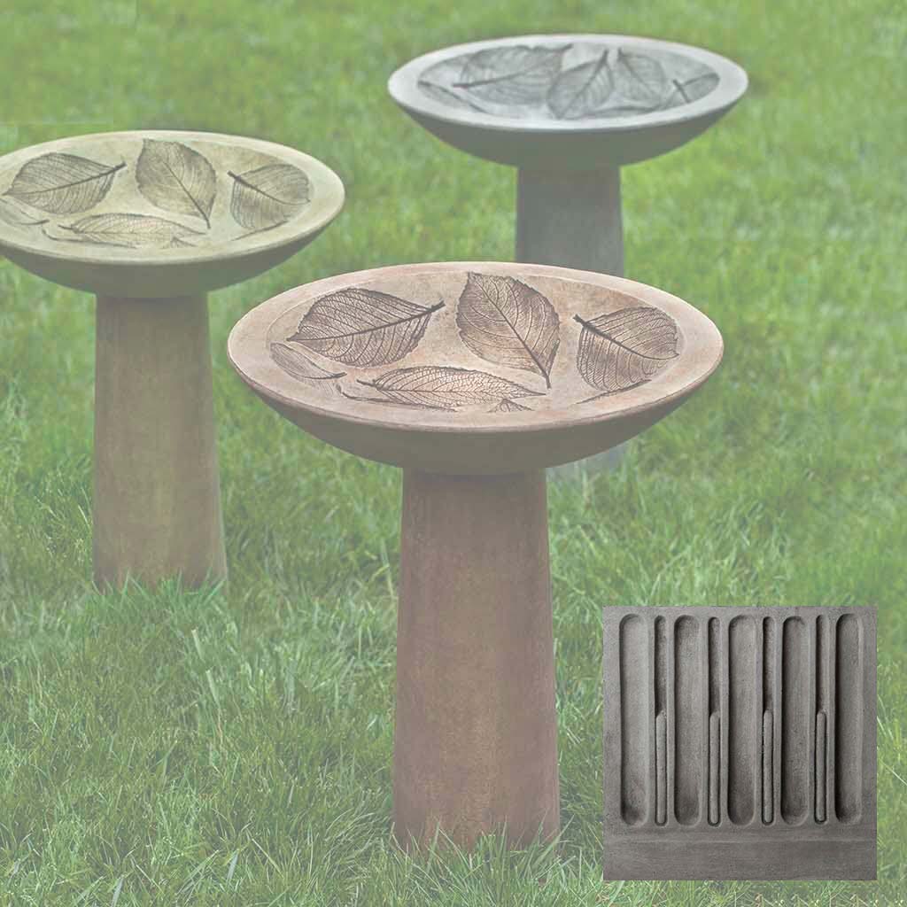 Hydrangea Leaf Birdbath - Image 6