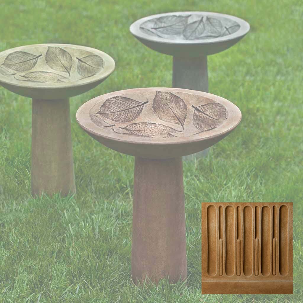 Hydrangea Leaf Birdbath - Image 7