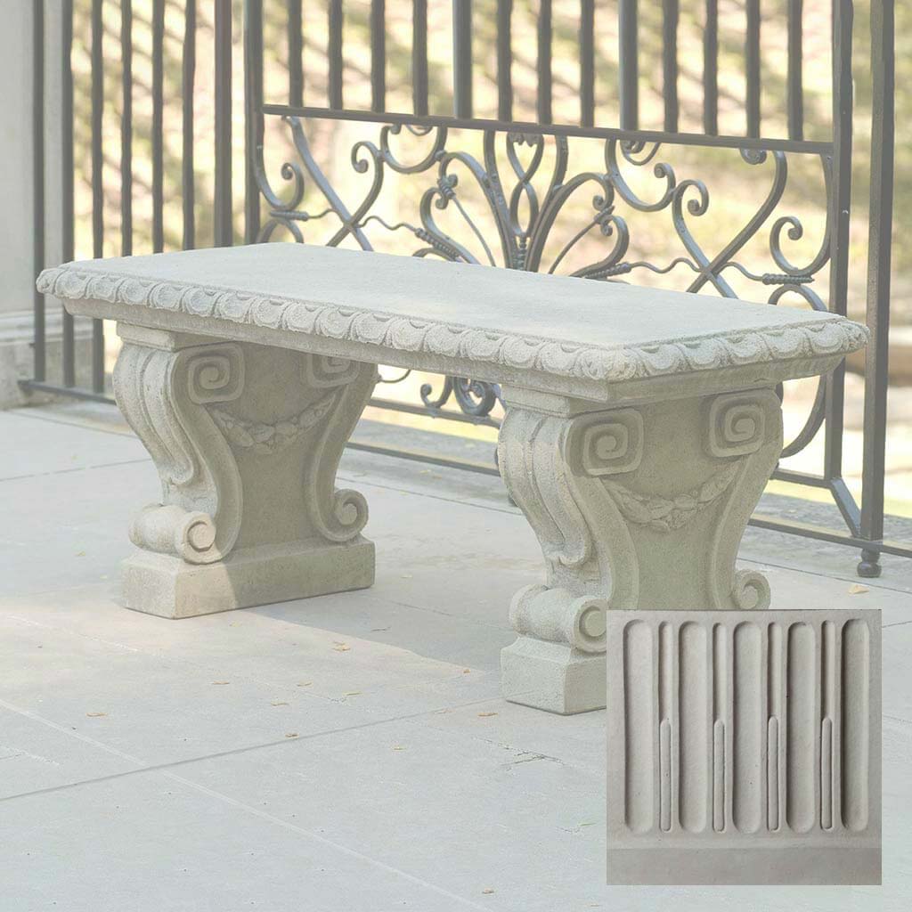 Longwood Main Fountain Garden Bench - Image 16