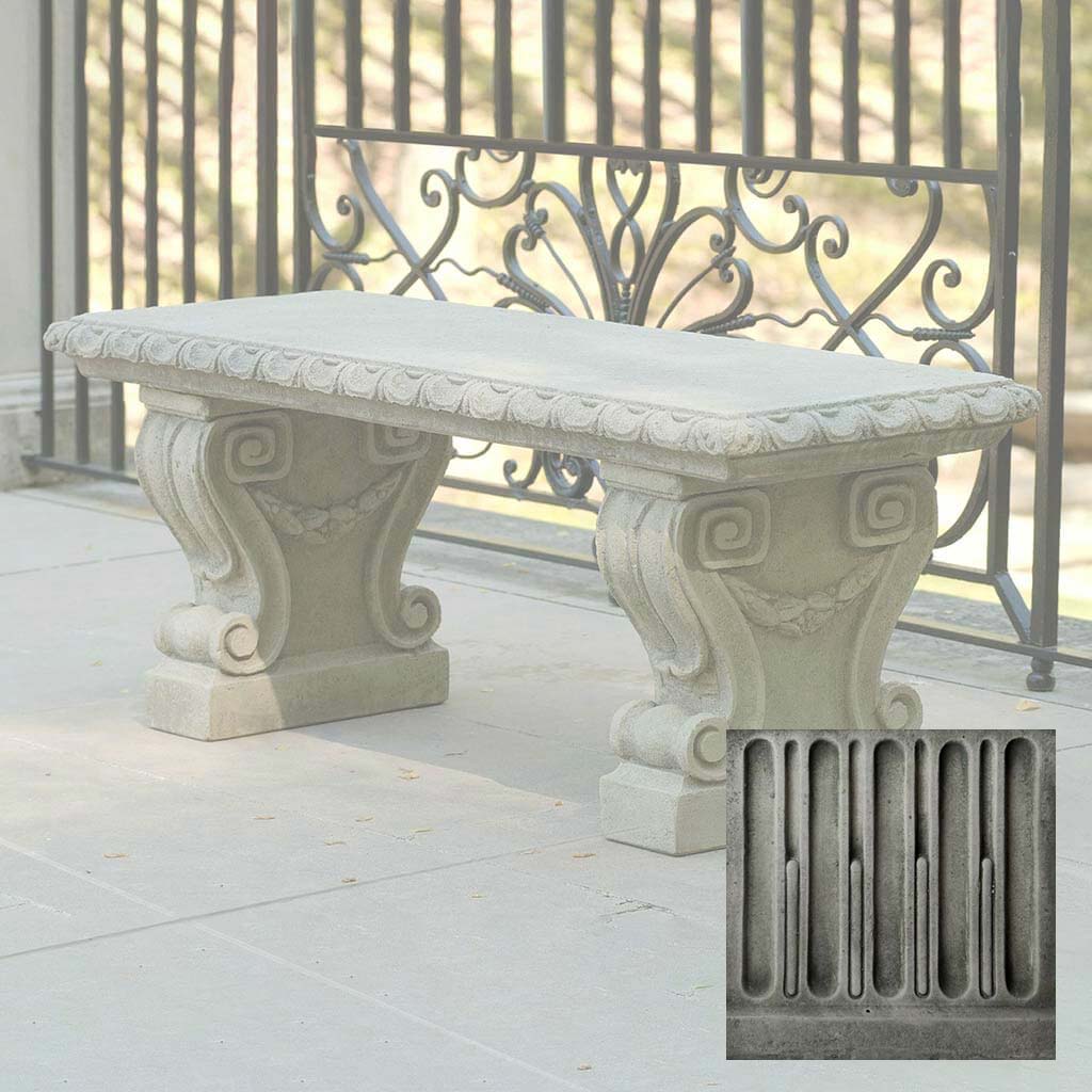 Longwood Main Fountain Garden Bench - Image 6