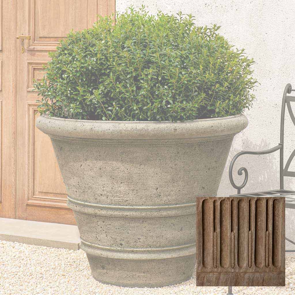 Textured Rolled Rim Planter, Large - Image 4