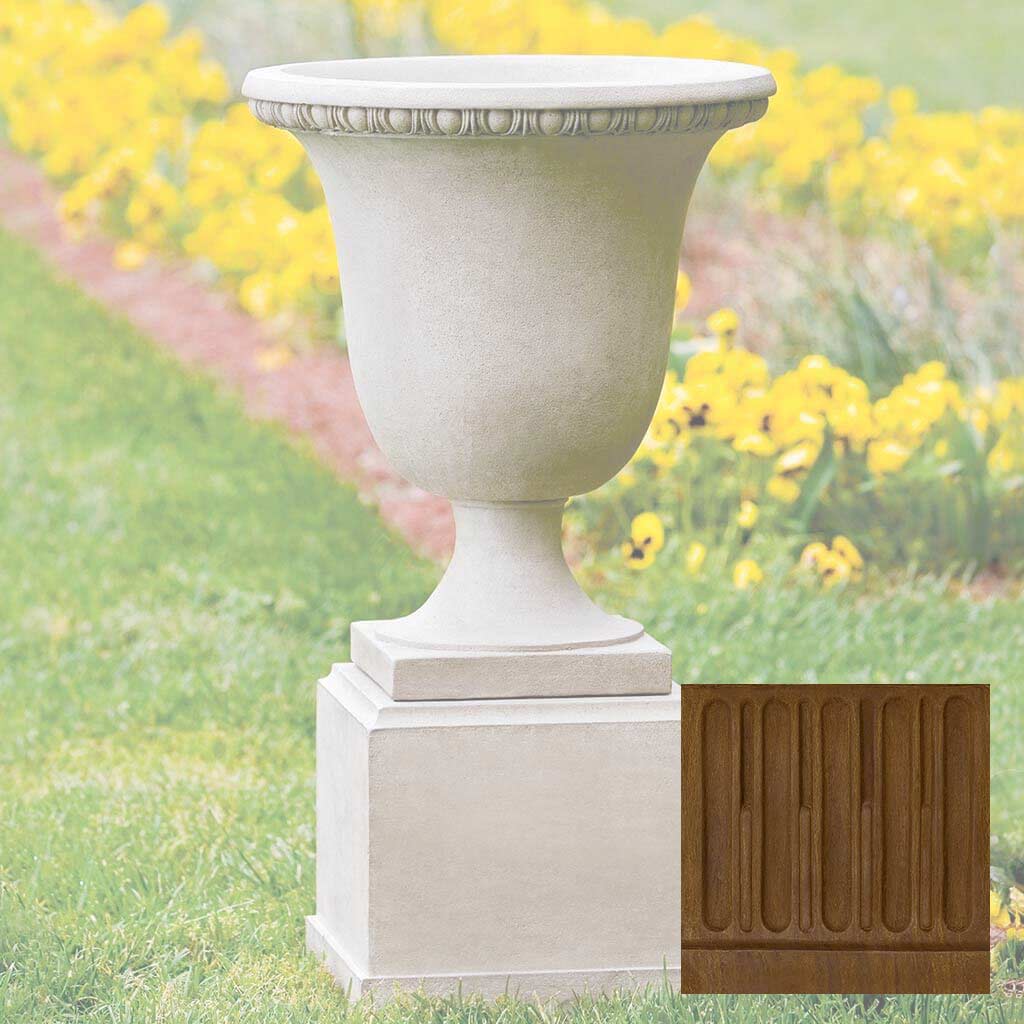 Wburg Egg & Dart Urn w/ Classic Tall Pedestal - Image 11