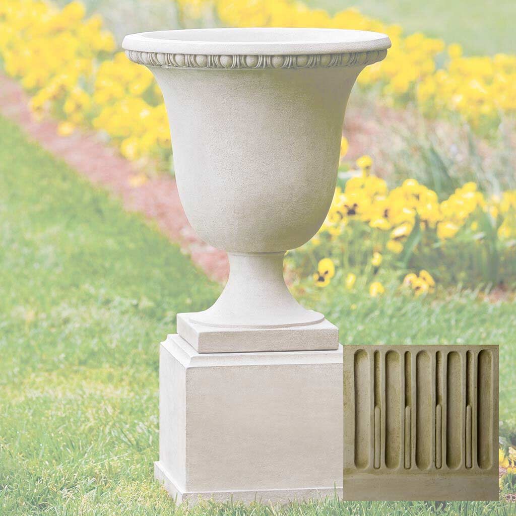 Wburg Egg & Dart Urn w/ Classic Tall Pedestal - Image 6