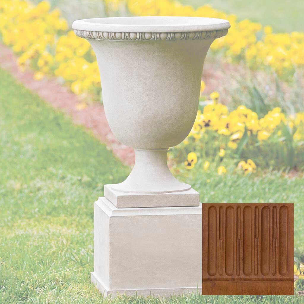 Wburg Egg & Dart Urn w/ Classic Tall Pedestal - Image 9