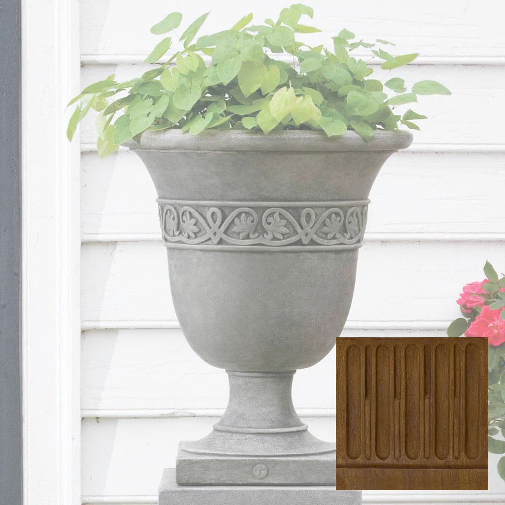 Williamsburg Strapwork Leaf Urn - Image 13