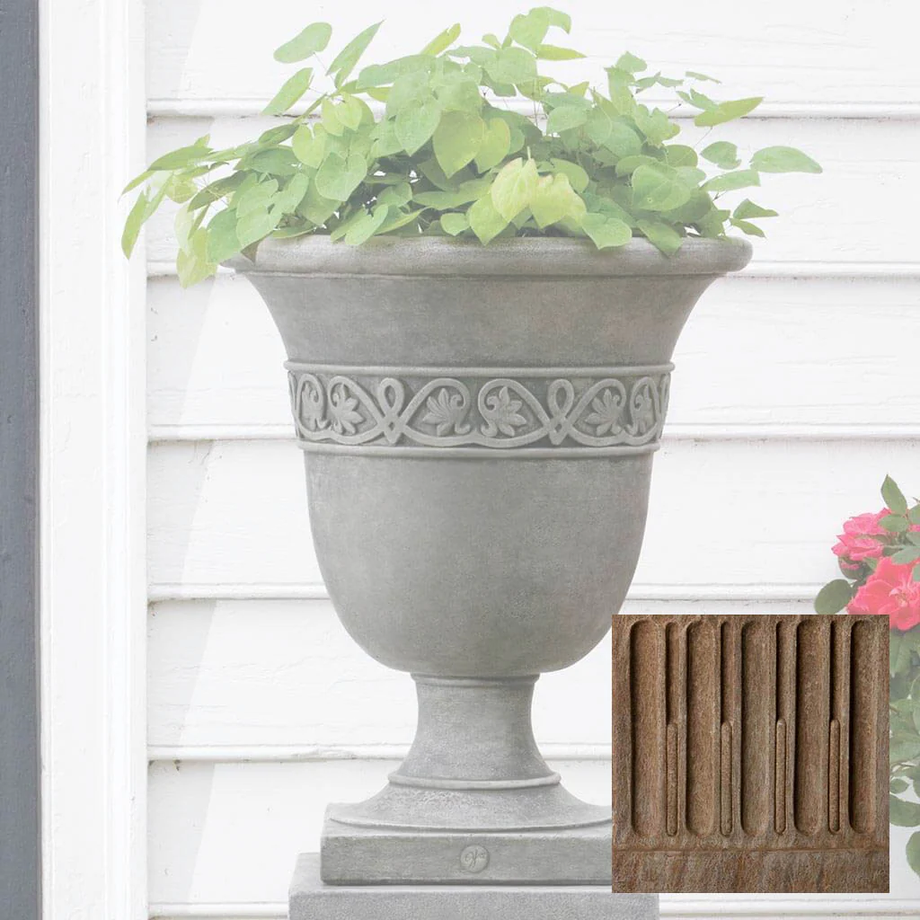 Williamsburg Strapwork Leaf Urn - Image 3