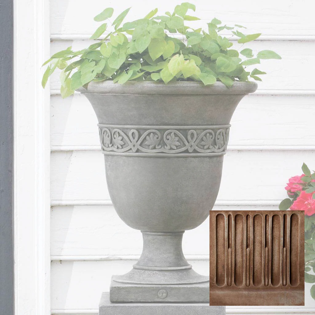 Williamsburg Strapwork Leaf Urn - Image 4