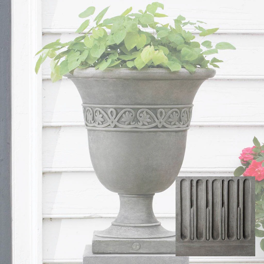 Williamsburg Strapwork Leaf Urn - Image 9