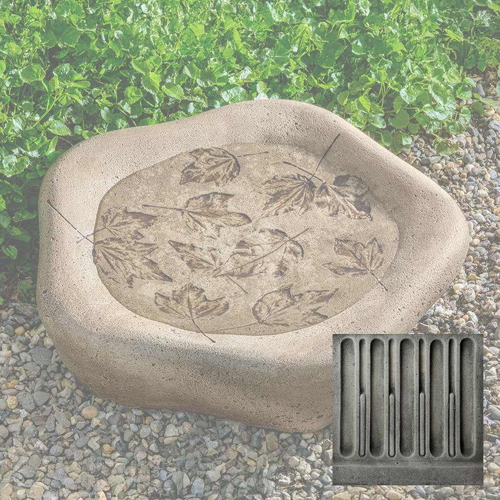 Woodland Leaves Birdbath, Large - Image 3