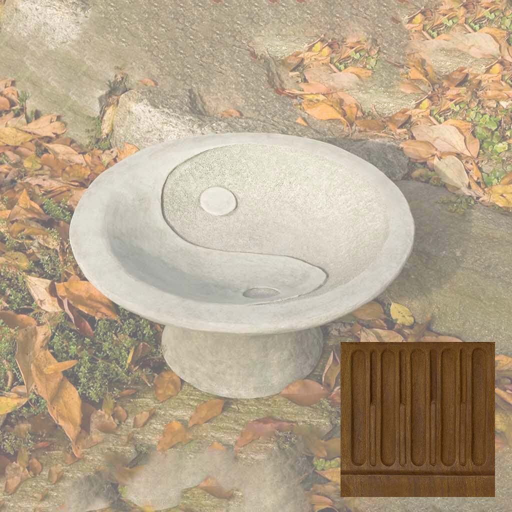 Yin Yang Pedestal Birdbath - Image 12
