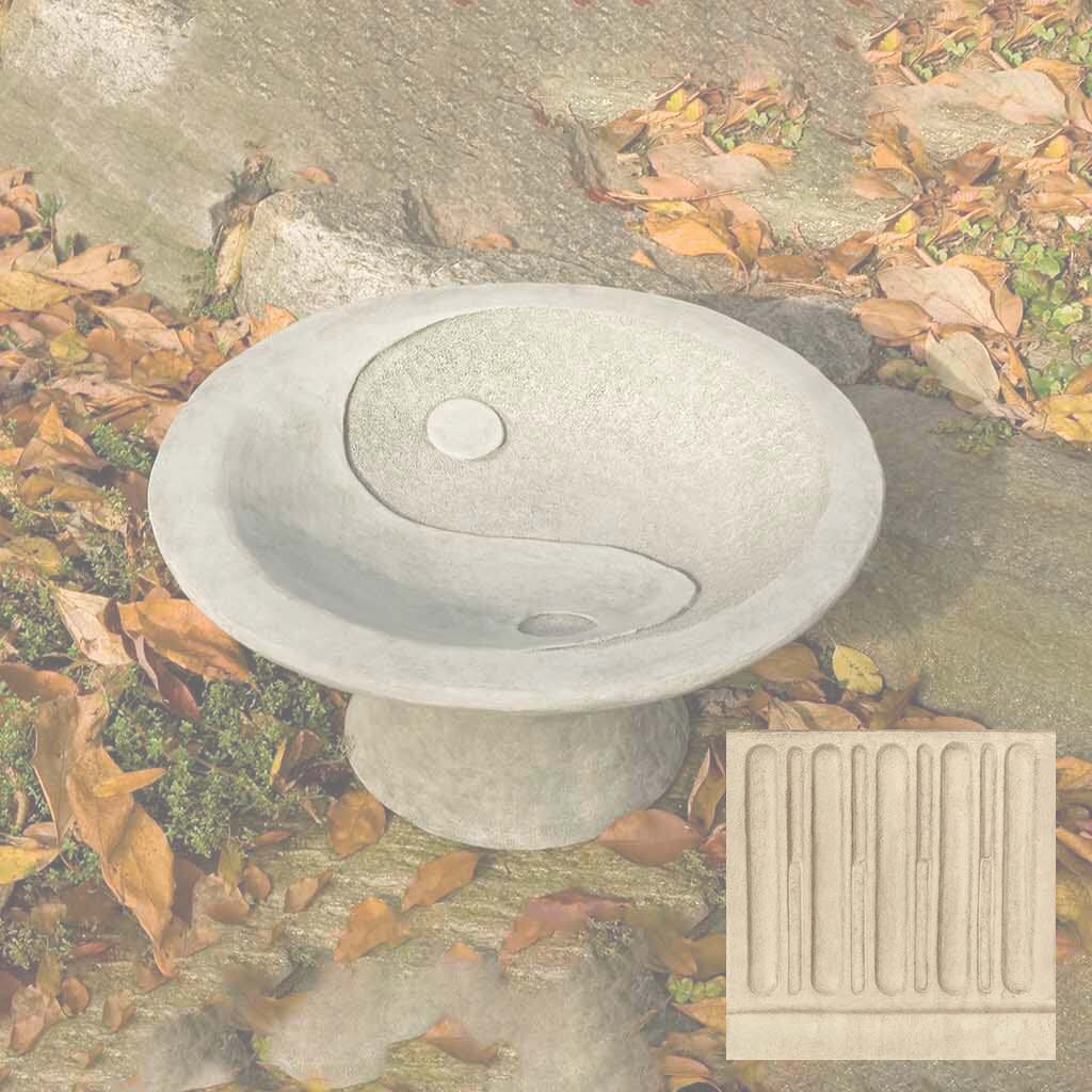 Yin Yang Pedestal Birdbath - Image 13