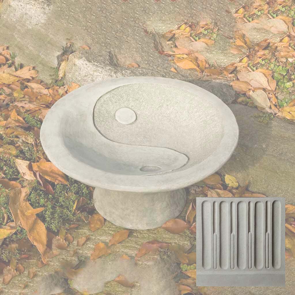 Yin Yang Pedestal Birdbath - Image 16