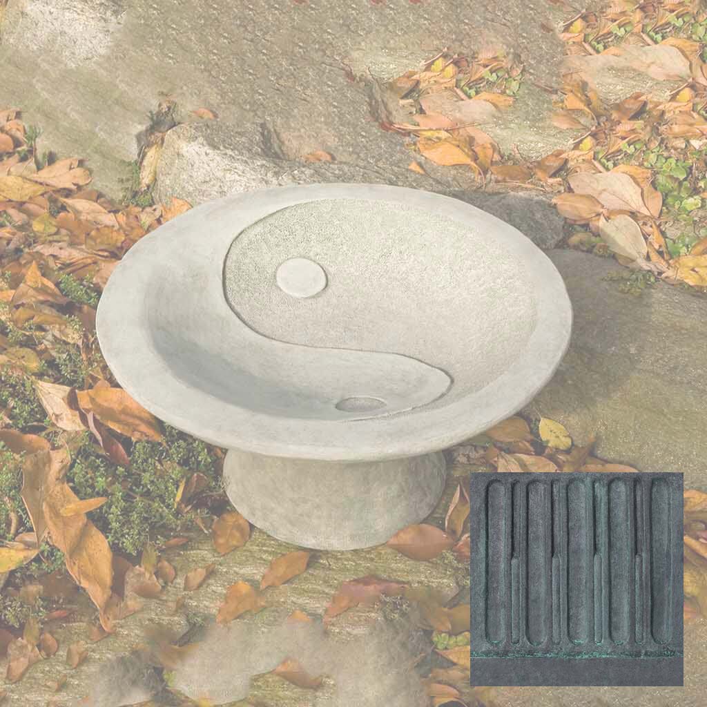 Yin Yang Pedestal Birdbath - Image 7